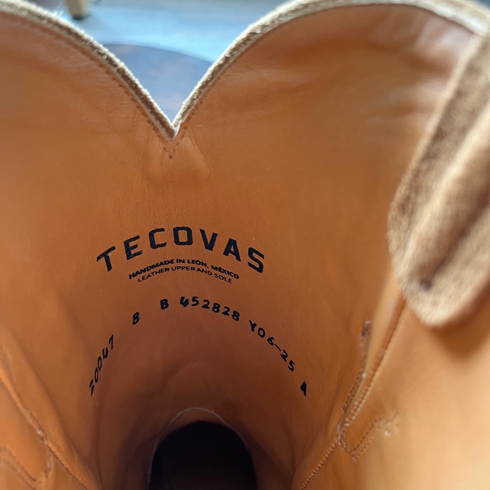 Tecovas women’s The Jamie cowboy boots caramel suede size 8 - Picture 6 of 11